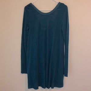 Teal Free People Knit Dress / Cover Up